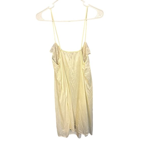 Diane Von Furstenberg Vintage Ivory Lace & Satin Nightgown - Size M‎ - Picture 4 of 5